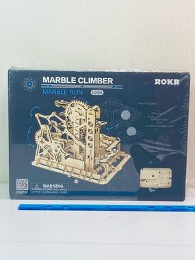NWT ROKR Marble Climber Wooden Marble Run - Natural Wood LG504